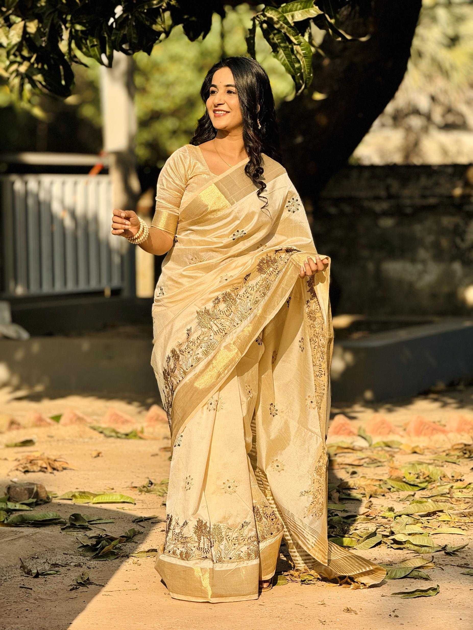 Ynf Tussar Silk RIN211 Tusser-vol-1 Silk Sarees Wholesale Soft Silk Sarees Fancy Silk Sarees Embroidered Silk Sarees Manufacturer