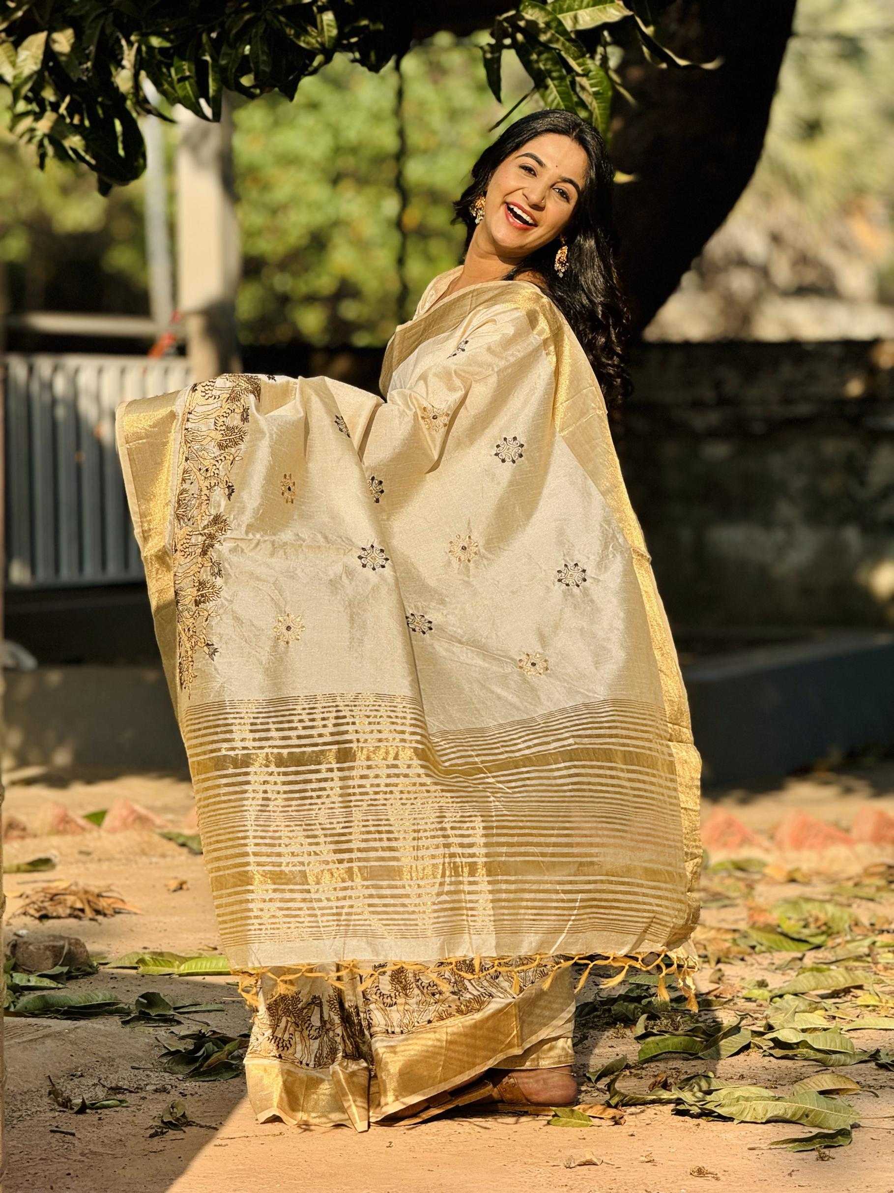 Ynf Tussar Silk RIN211 Tusser-vol-1 Silk Sarees Wholesale Soft Silk Sarees Fancy Silk Sarees Embroidered Silk Sarees Manufacturer