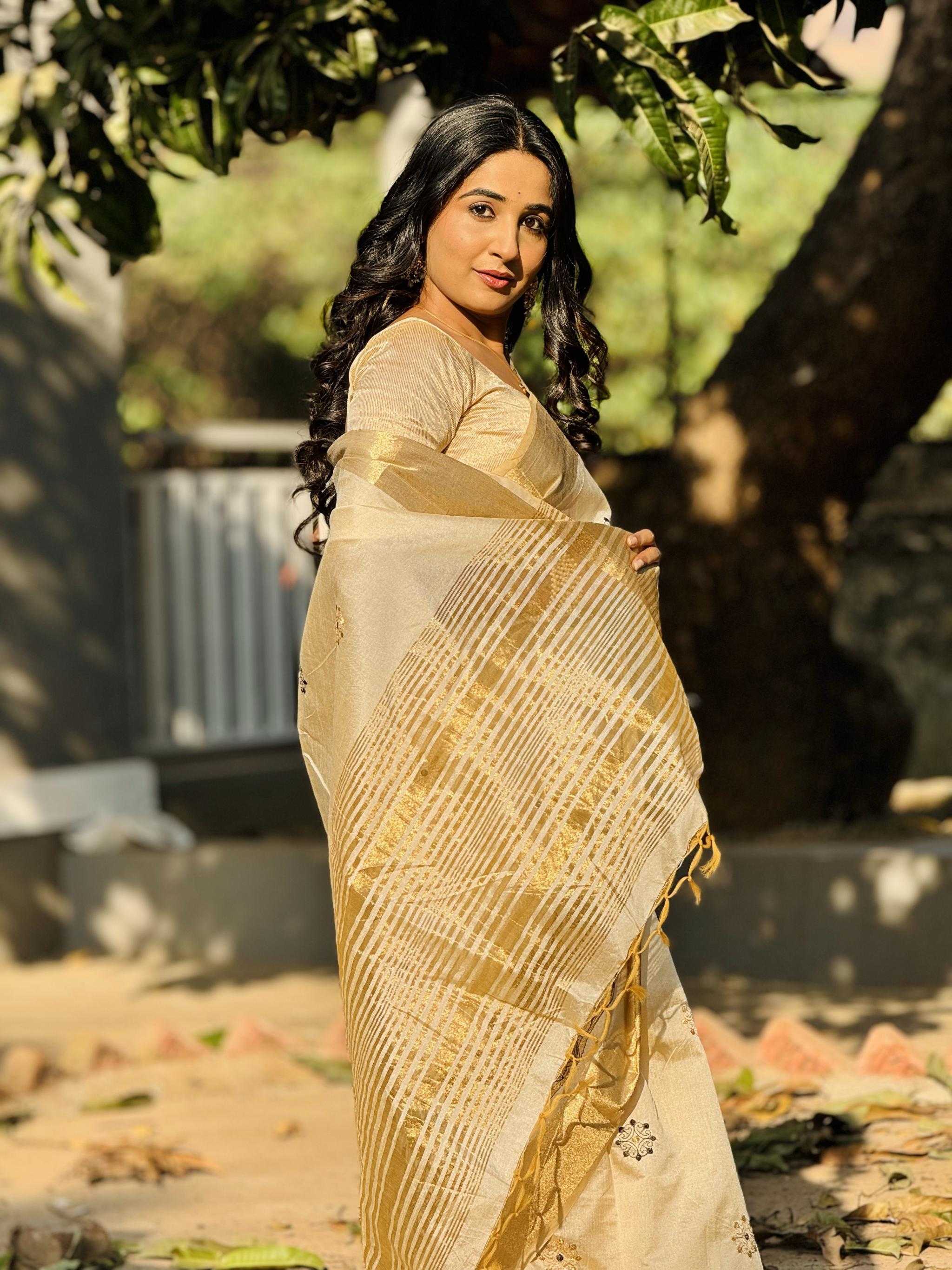 Ynf Tussar Silk RIN211 Tusser-vol-1 Silk Sarees Wholesale Soft Silk Sarees Fancy Silk Sarees Embroidered Silk Sarees Manufacturer
