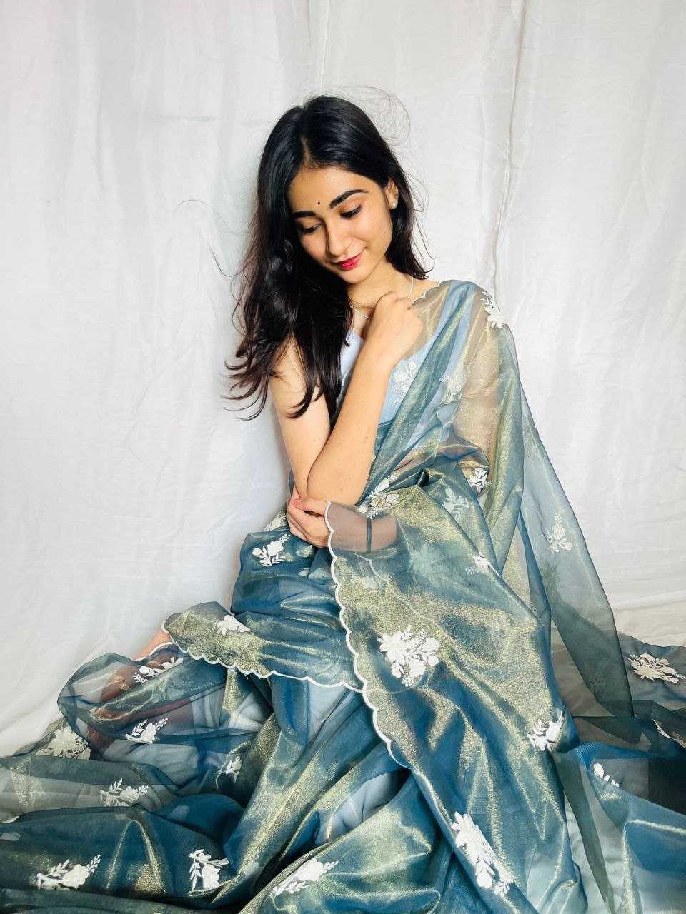 Ynf Twill Net KESH488 DAZZLE Sarees Wedding Collections Festive Collections Wholesale Net Sarees Embroidered Sarees Sarees With Blouse Manufacturer