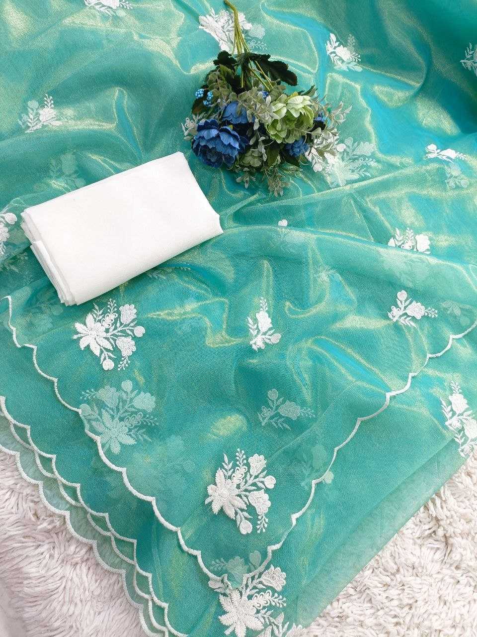 Ynf Twill Net KESH488 DAZZLE Sarees Wedding Collections Festive Collections Wholesale Net Sarees Embroidered Sarees Sarees With Blouse Manufacturer