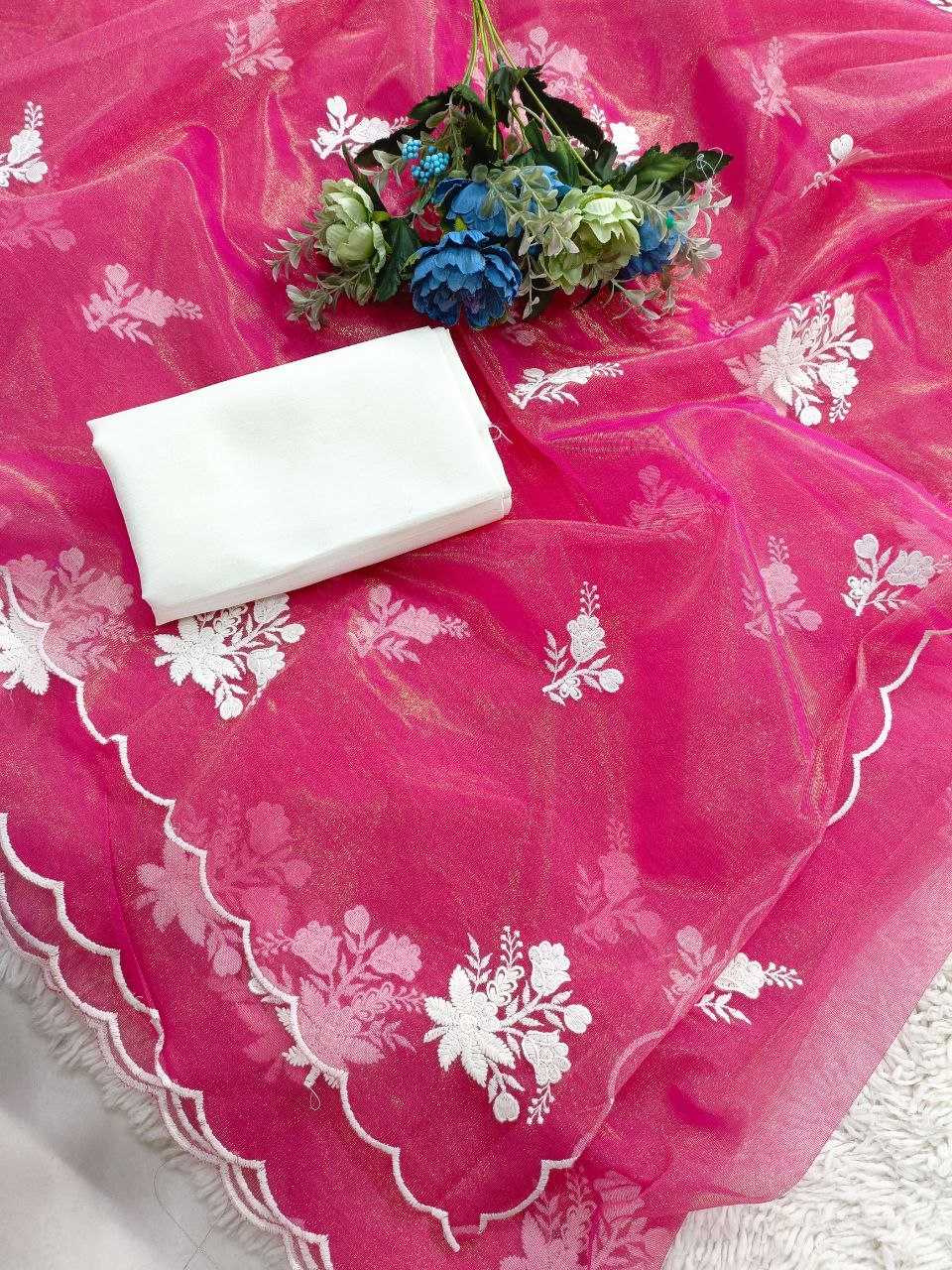 Ynf Twill Net KESH488 DAZZLE Sarees Wedding Collections Festive Collections Wholesale Net Sarees Embroidered Sarees Sarees With Blouse Manufacturer