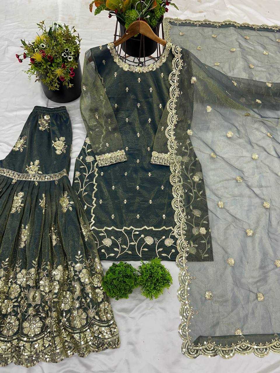 Ynf Twill Net KESH499 5240 Suits & Dresses Wholesale Ladies Suits Sharara Salwar Suits Wedding Suits Manufacturer