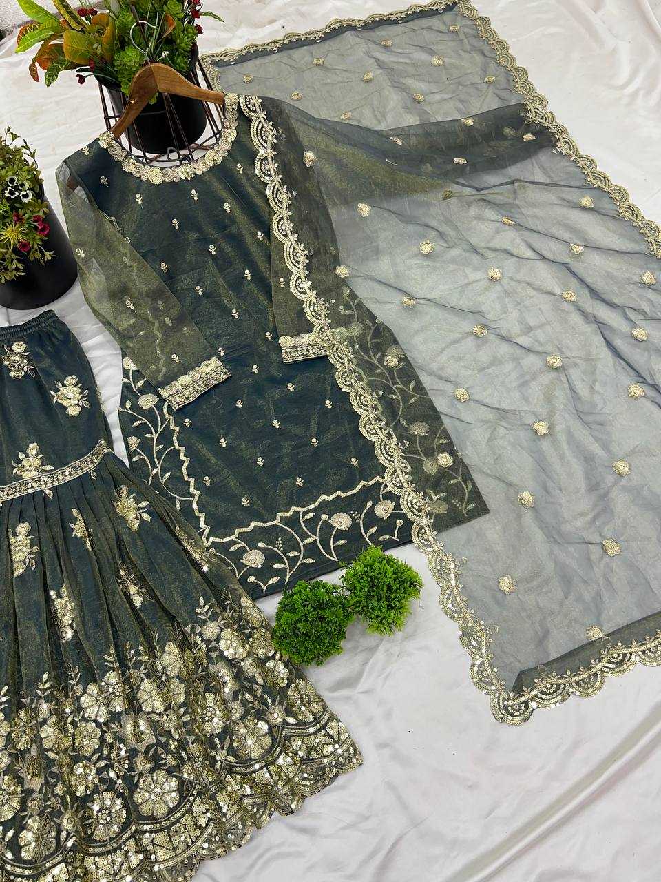 Ynf Twill Net KESH499 5240 Suits & Dresses Wholesale Ladies Suits Sharara Salwar Suits Wedding Suits Manufacturer