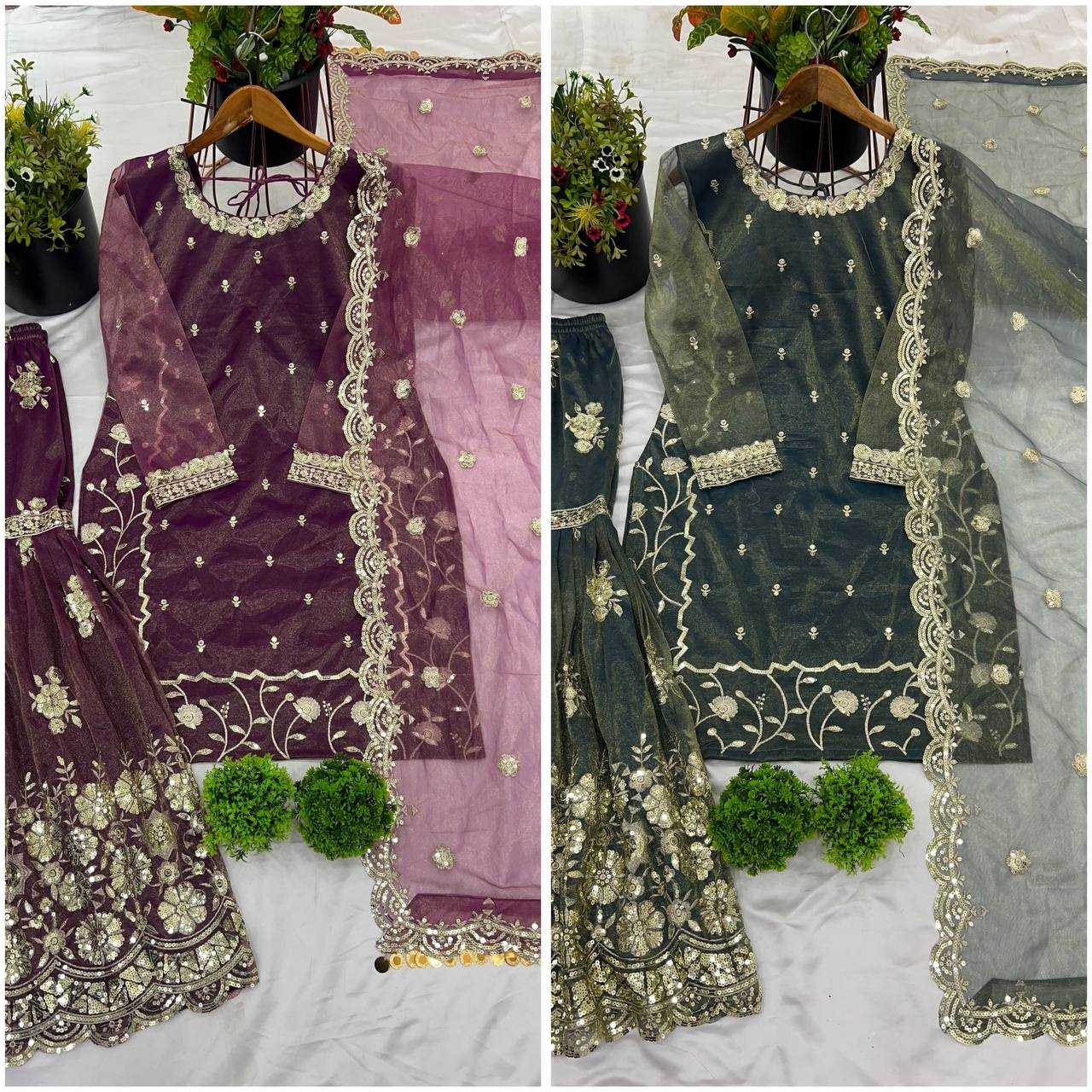 Ynf Twill Net KESH499 5240 Suits & Dresses Wholesale Ladies Suits Sharara Salwar Suits Wedding Suits Manufacturer