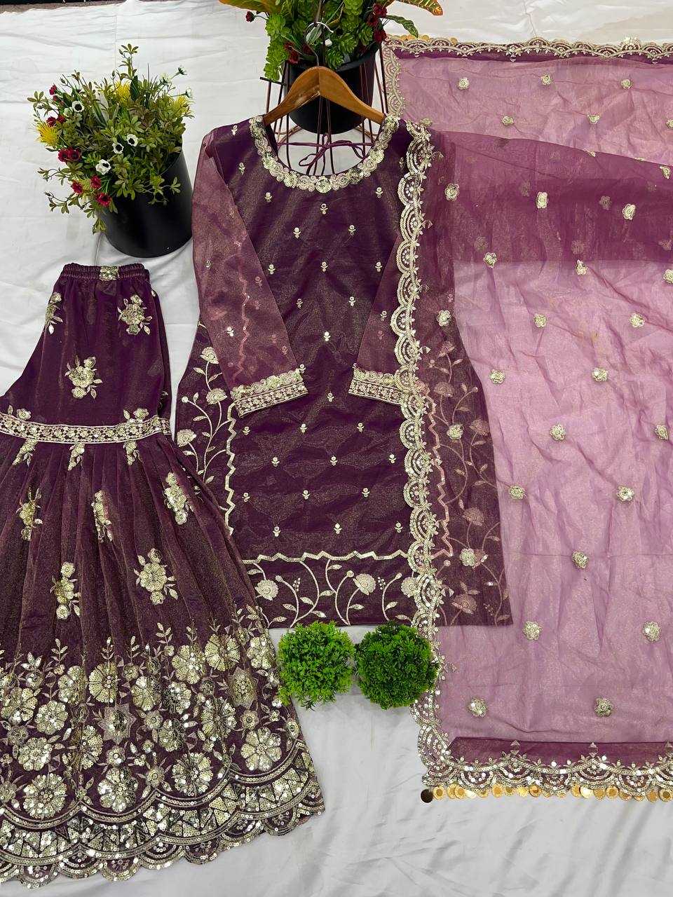 Ynf Twill Net KESH499 5240 Suits & Dresses Wholesale Ladies Suits Sharara Salwar Suits Wedding Suits Manufacturer
