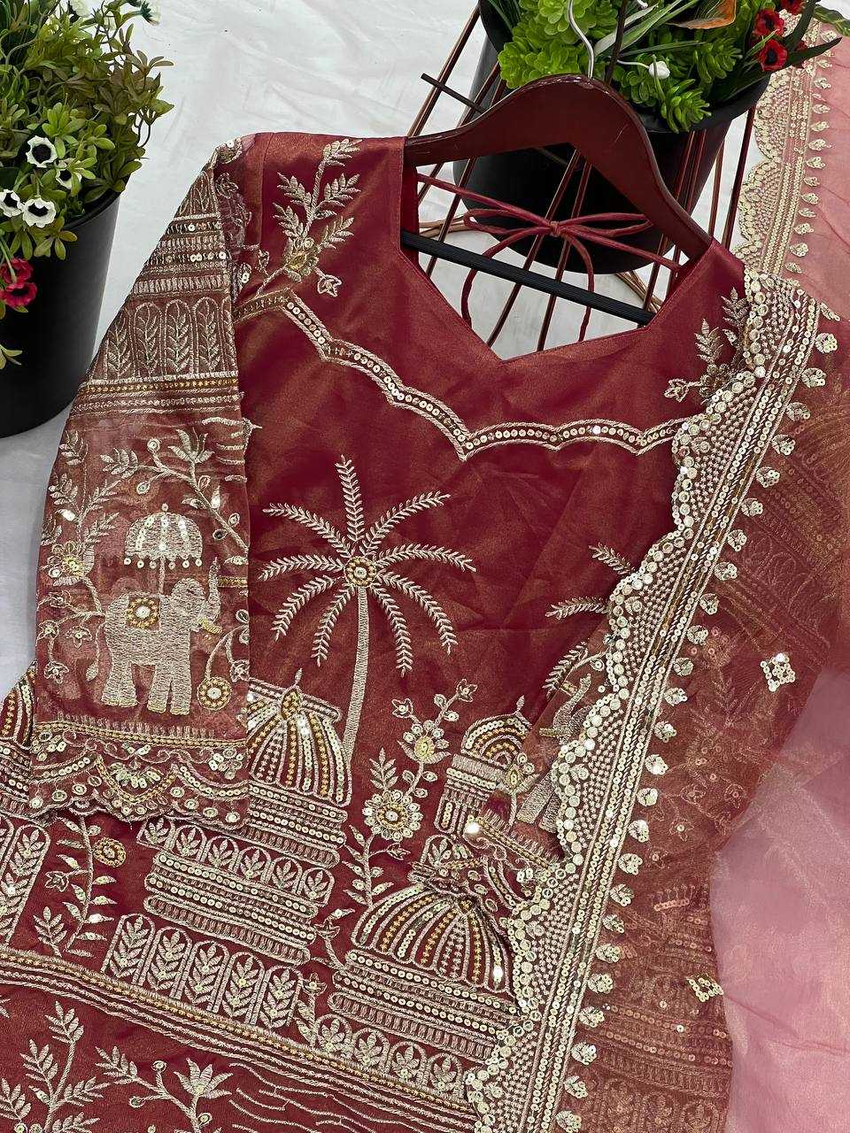 Ynf Twill Net KESH499 5247 Suits & Dresses Wholesale Ladies Suits Sharara Salwar Suits Embroidery Suits Manufacturer