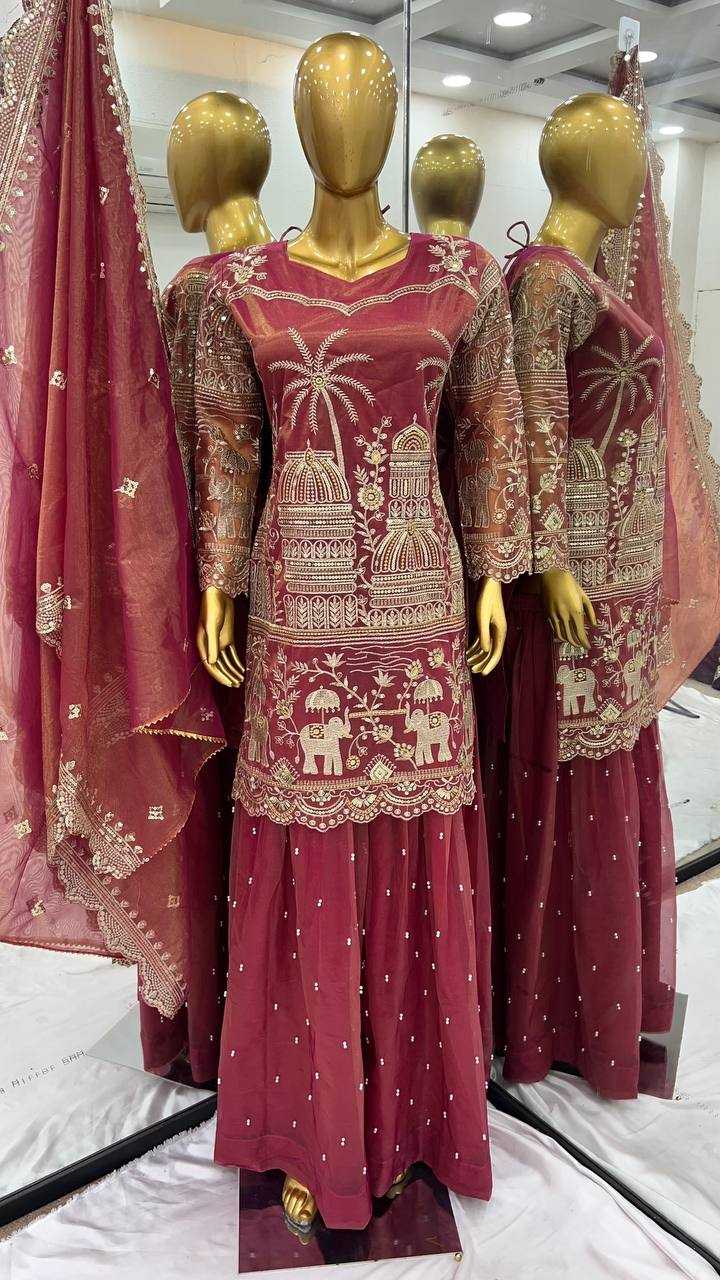 Ynf Twill Net KESH499 5247 Suits & Dresses Wholesale Ladies Suits Sharara Salwar Suits Embroidery Suits Manufacturer