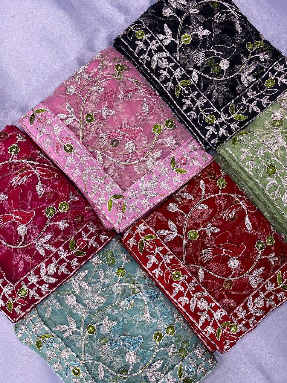Ynf Twill Net RIN188 Vaamika22 Sarees Wholesale Party Wear Sarees Sequence Sarees Net Sarees Manufacturer