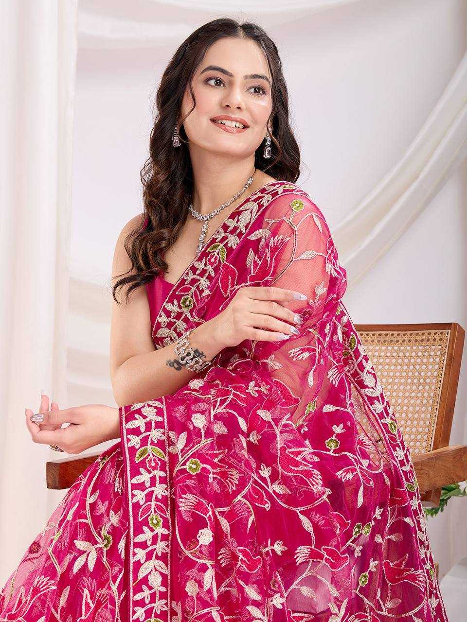 Ynf Twill Net RIN188 Vaamika22 Sarees Wholesale Party Wear Sarees Sequence Sarees Net Sarees Manufacturer
