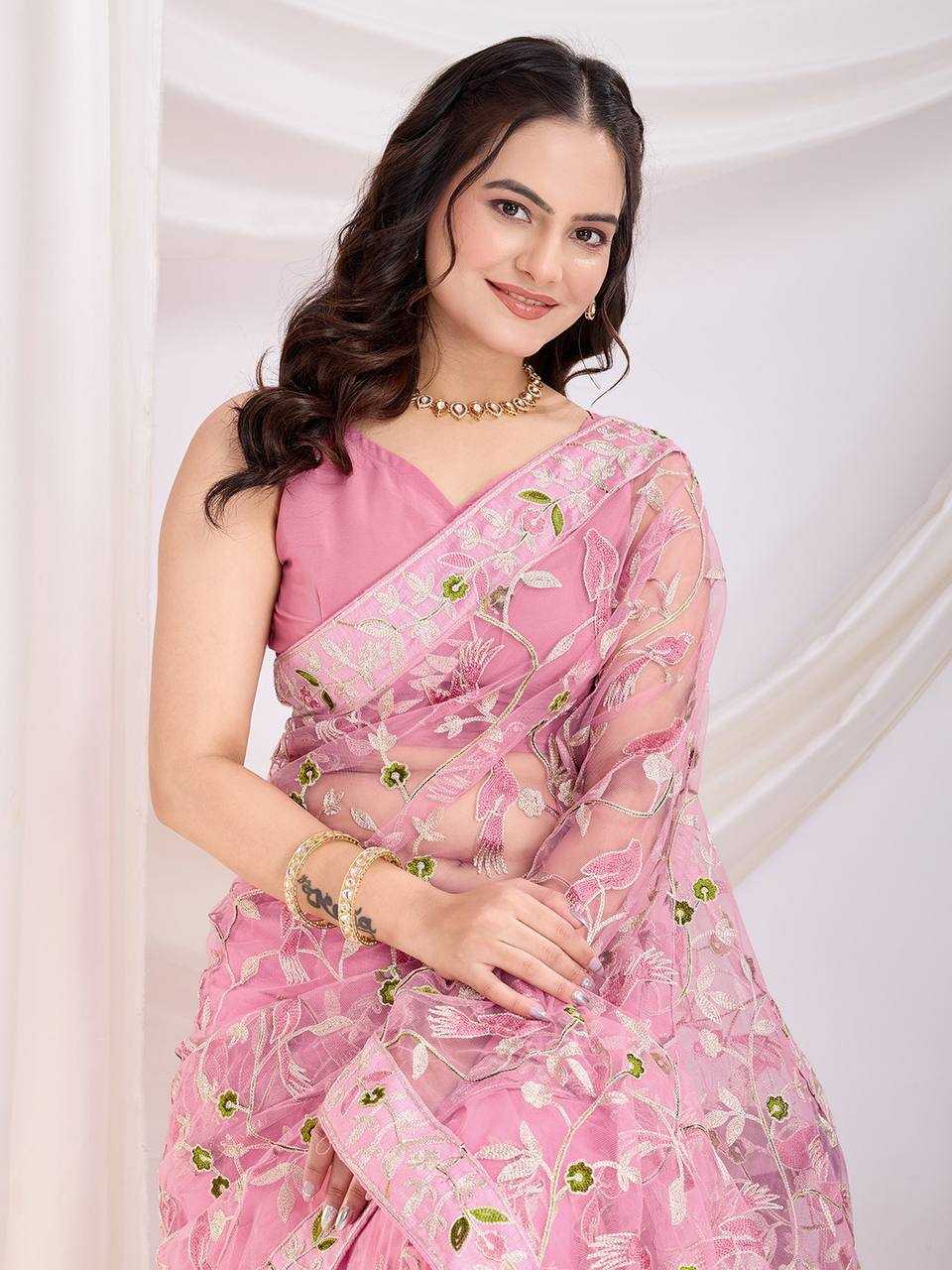 Ynf Twill Net RIN188 Vaamika22 Sarees Wholesale Party Wear Sarees Sequence Sarees Net Sarees Manufacturer