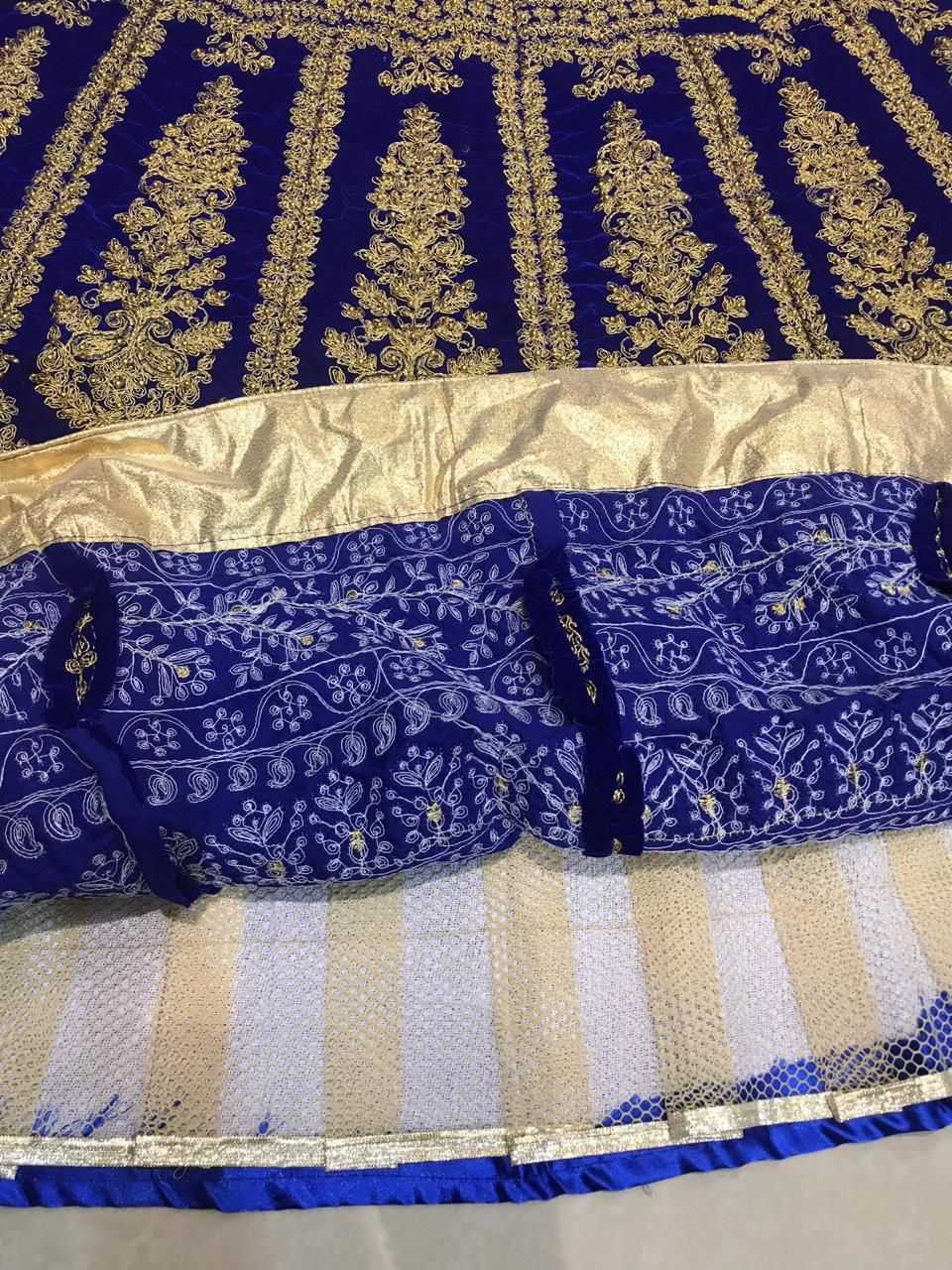 Ynf Velvet KESH494 1051 Lehengas Wedding Collections Festive Collections Wholesale Bridal Lehenga Embroidered Lehenga Velvet Lehenga Manufacturer