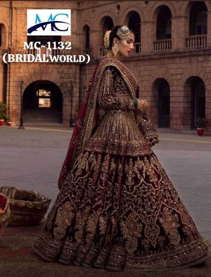 Ynf Velvet KESH494 1132 Lehengas Wedding Collections Festive Collections Wholesale Embroidered Lehenga Velvet Lehenga Zari Work Lehenga Manufacturer