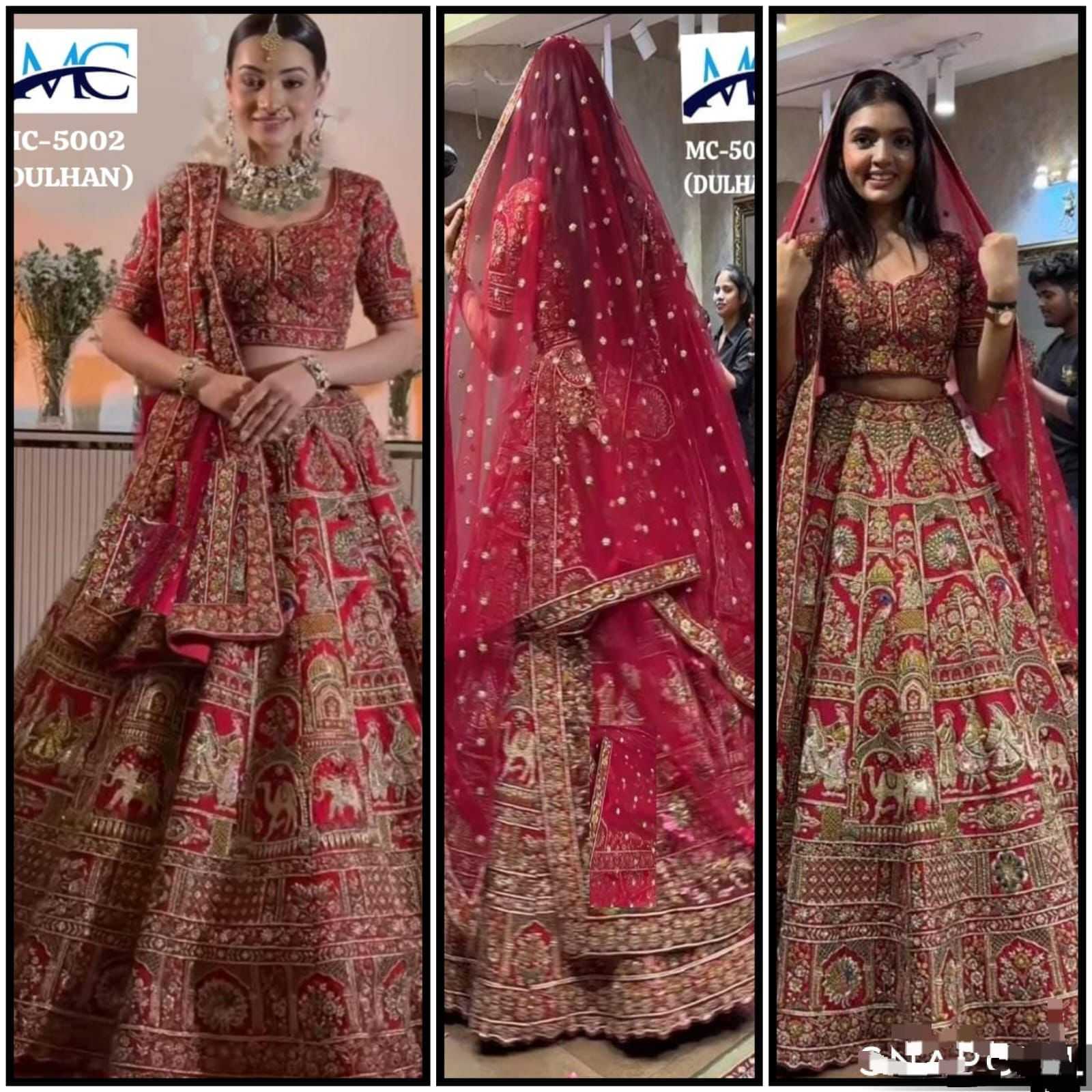 Ynf Velvet KESH494 MC-5002 Lehengas Wedding Collections Festive Collections Wholesale Embroidered Lehenga Velvet Lehenga Lehenga With Cancan Manufacturer