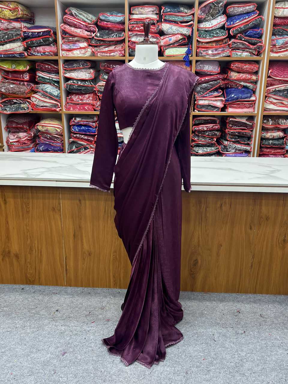 Ynf Velvet KESH504 46 Sarees Wedding Collections Festive Collections Wholesale Velvet Sarees Lace Border Sarees Sarees With Blouse Manufacturer