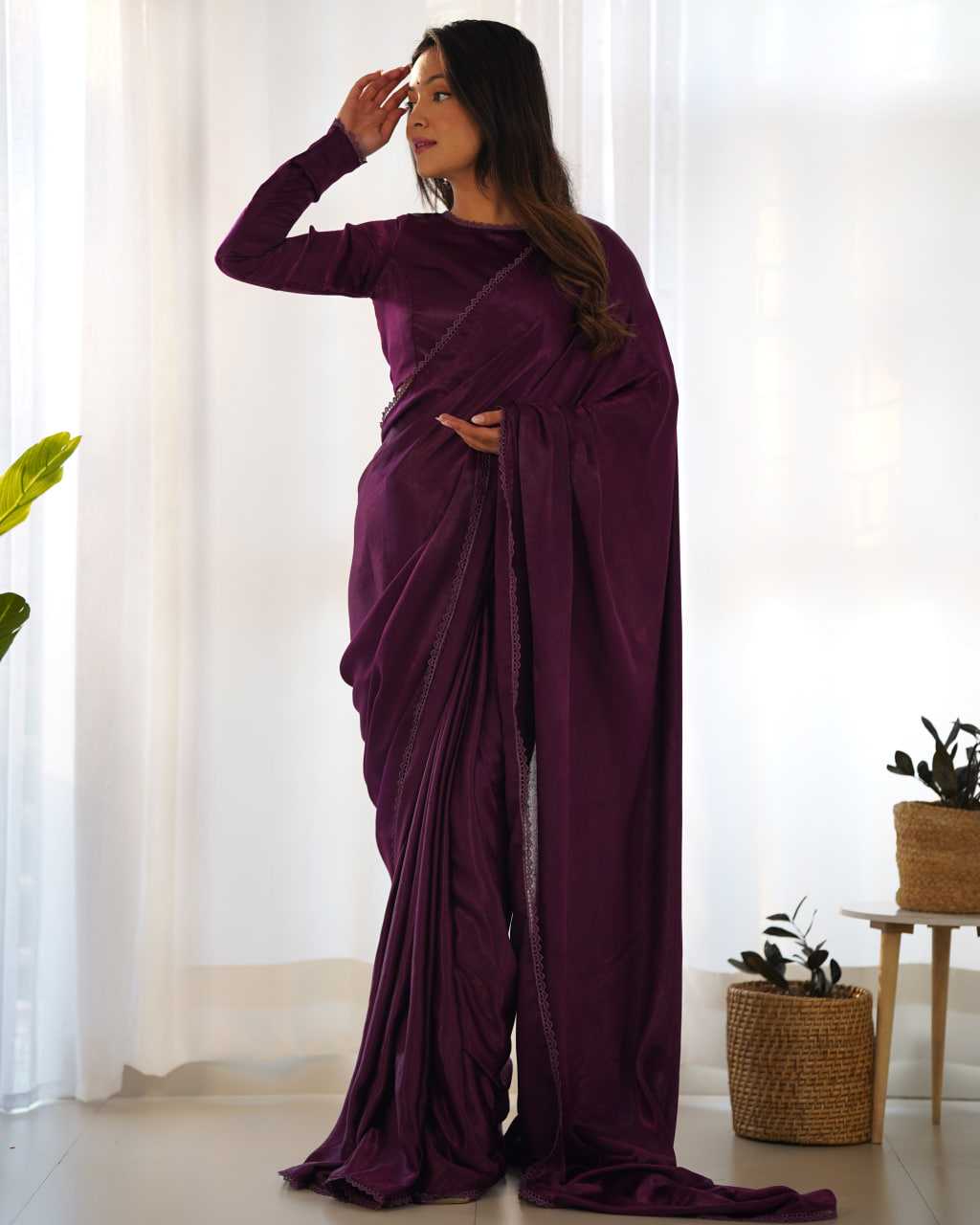 Ynf Velvet KESH504 46 Sarees Wedding Collections Festive Collections Wholesale Velvet Sarees Lace Border Sarees Sarees With Blouse Manufacturer