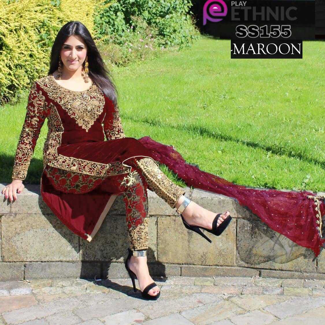 Ynf Velvet KESH504 SS155 Suits & Dresses Wholesale Embroidery Suits Semi-Stitched Suits Evening Dresses Manufacturer