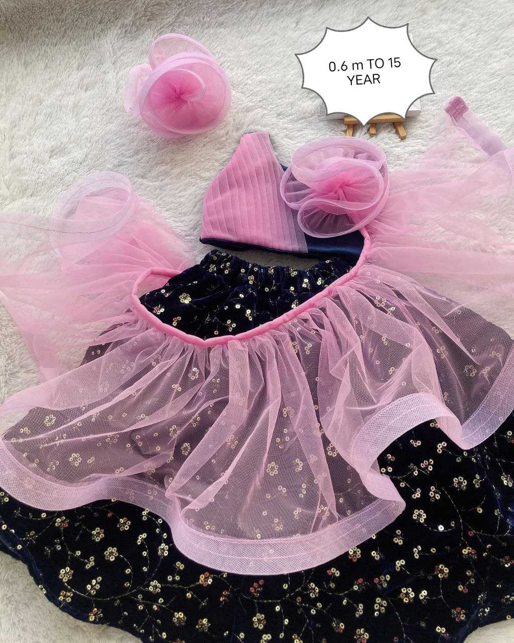 Ynf Velvet RIN107 343 Kids Wear Wholesale Kids Lehenga Kids Traditional Outfits Kids Lehenga Choli Baby Girl Lehenga Manufacturer