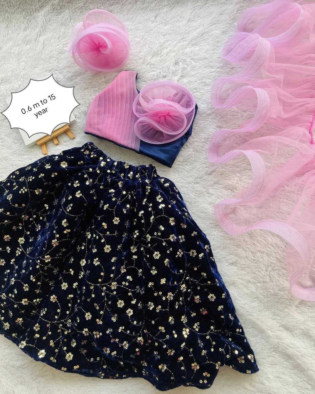 Ynf Velvet RIN107 343 Kids Wear Wholesale Kids Lehenga Kids Traditional Outfits Kids Lehenga Choli Baby Girl Lehenga Manufacturer