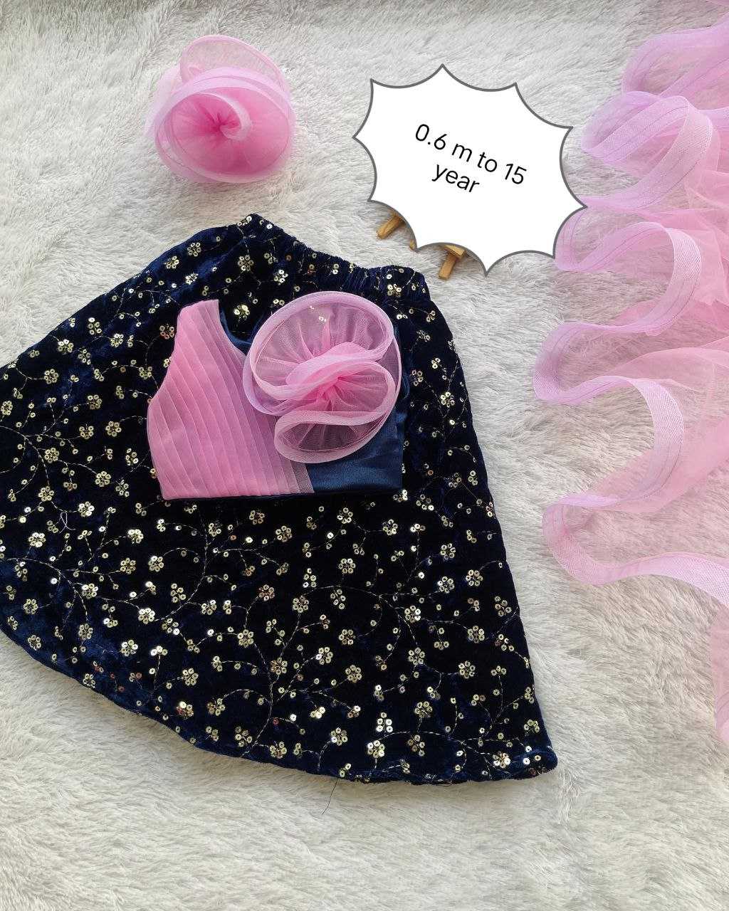 Ynf Velvet RIN107 343 Kids Wear Wholesale Kids Lehenga Kids Traditional Outfits Kids Lehenga Choli Baby Girl Lehenga Manufacturer