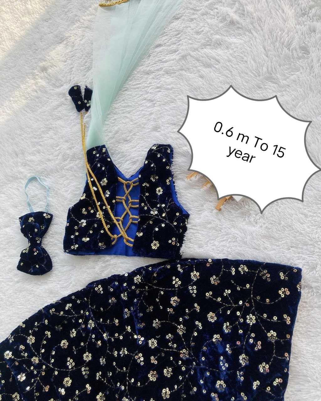 Ynf Velvet RIN107 344 Kids Wear Wholesale Kids Lehenga Kids Traditional Outfits Kids Lehenga Choli Baby Girl Lehenga Manufacturer