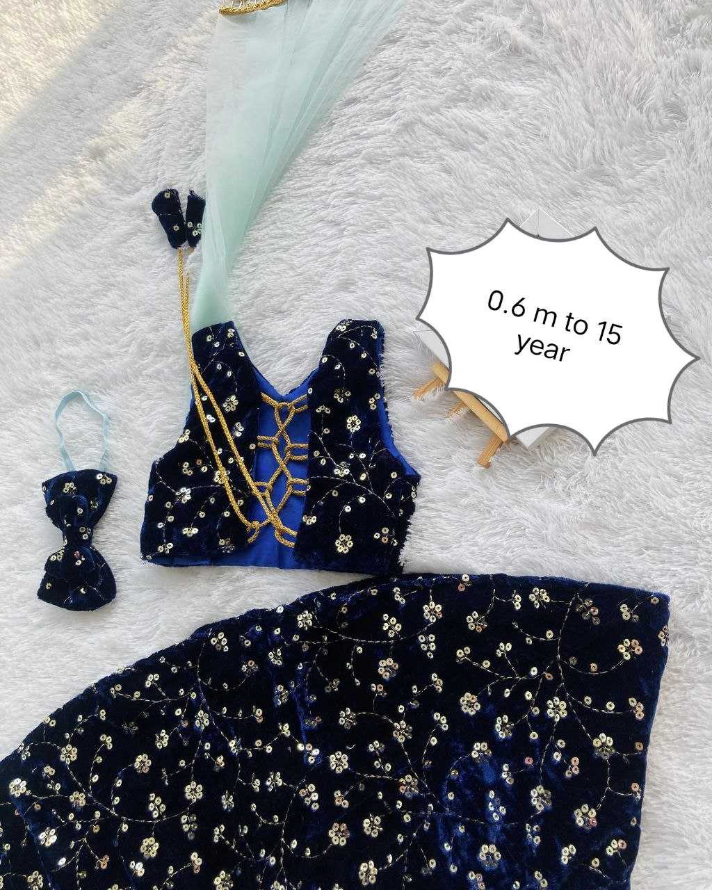 Ynf Velvet RIN107 344 Kids Wear Wholesale Kids Lehenga Kids Traditional Outfits Kids Lehenga Choli Baby Girl Lehenga Manufacturer