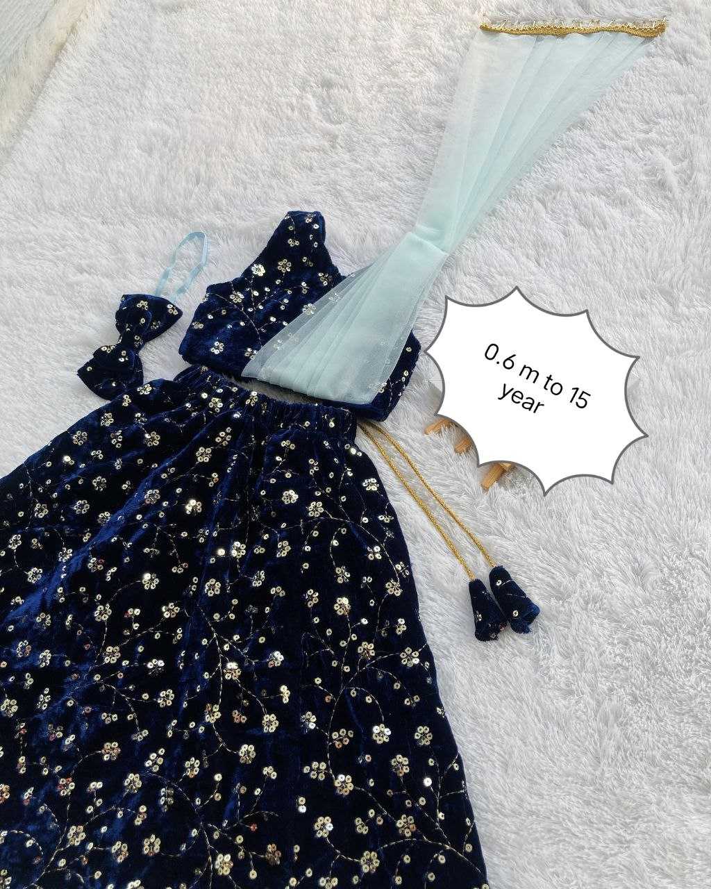 Ynf Velvet RIN107 344 Kids Wear Wholesale Kids Lehenga Kids Traditional Outfits Kids Lehenga Choli Baby Girl Lehenga Manufacturer