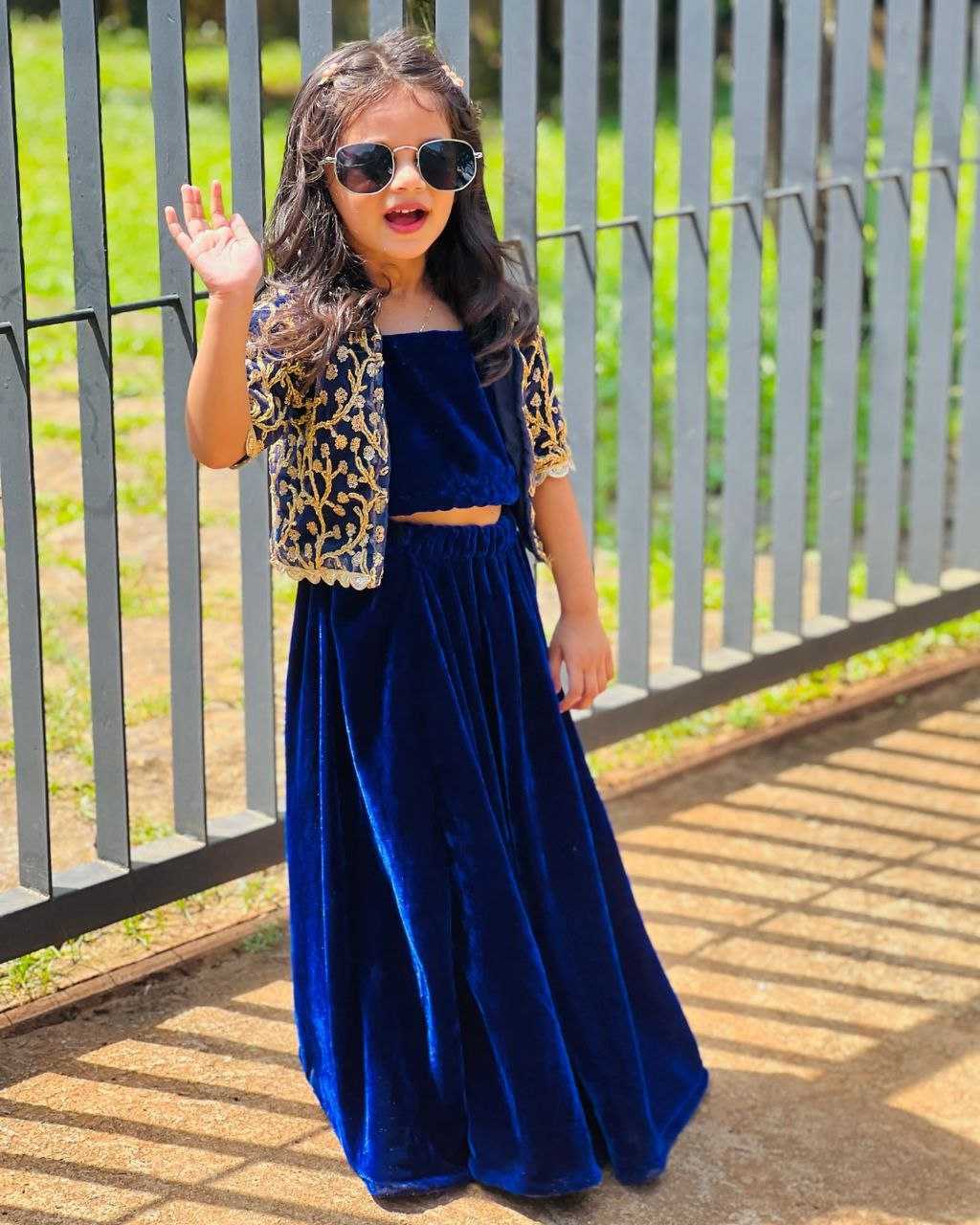 Ynf Velvet RIN107 348 Kids Wear Wholesale Indian Wear For Kids Kids Wedding Outfits Kids Indo-Western Wear Manufacturer
