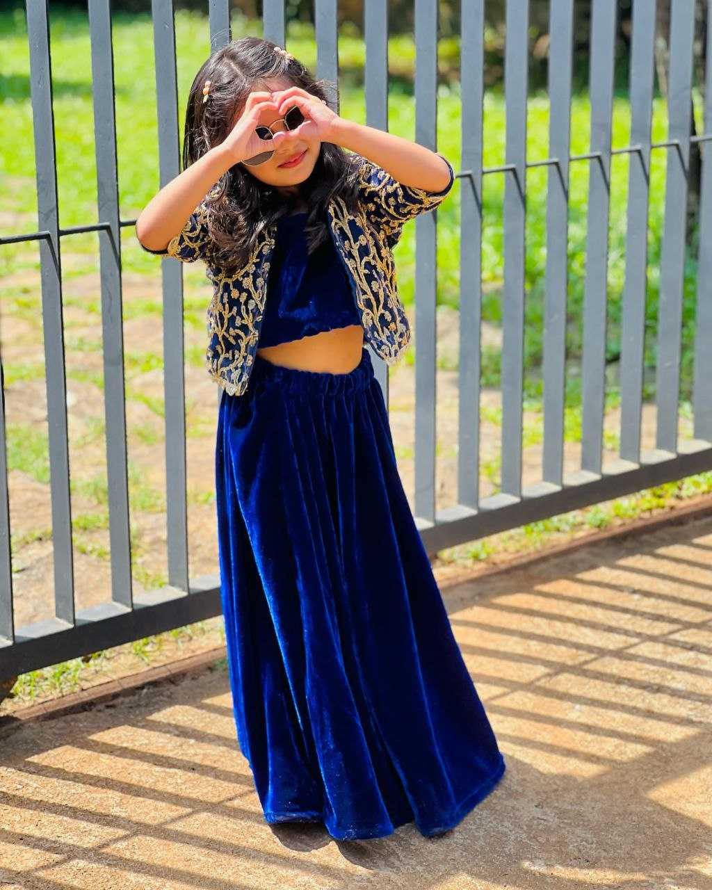 Ynf Velvet RIN107 348 Kids Wear Wholesale Indian Wear For Kids Kids Wedding Outfits Kids Indo-Western Wear Manufacturer