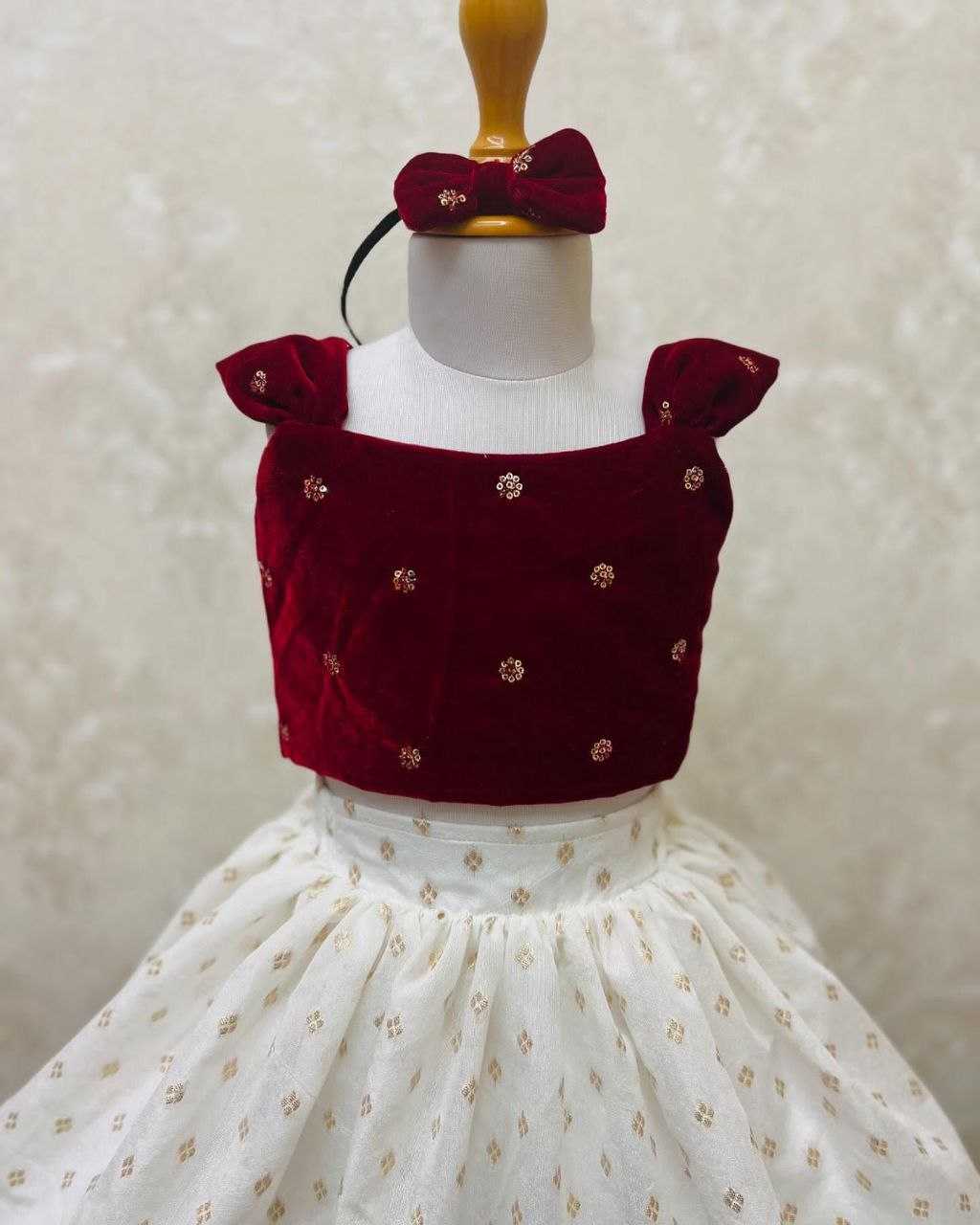 Ynf Velvet RIN107 349 Kids Wear Wholesale Kids Lehenga Kids Lehenga Choli Baby Girl Lehenga Manufacturer