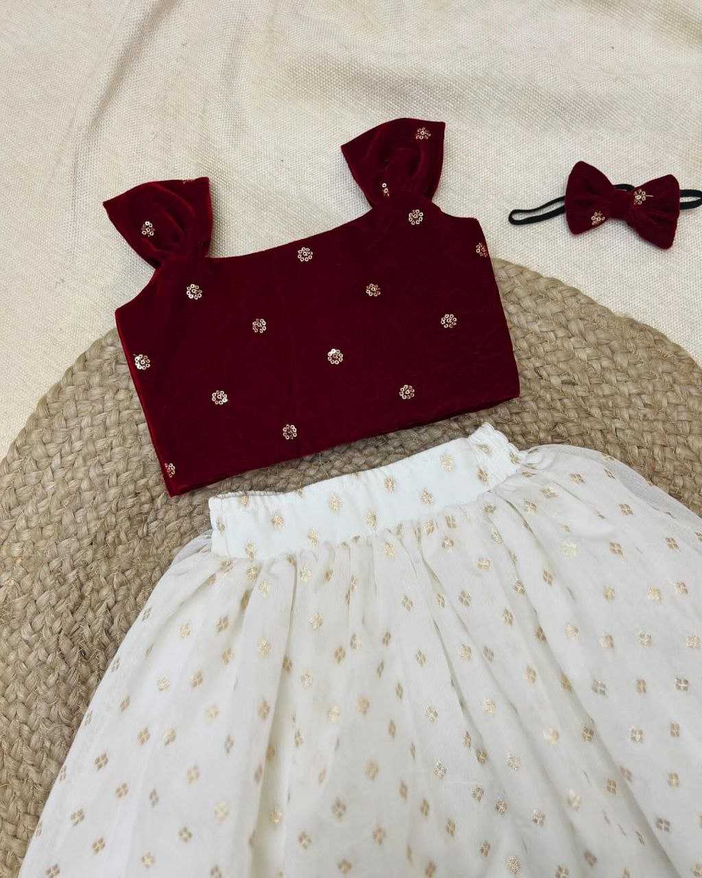 Ynf Velvet RIN107 349 Kids Wear Wholesale Kids Lehenga Kids Lehenga Choli Baby Girl Lehenga Manufacturer
