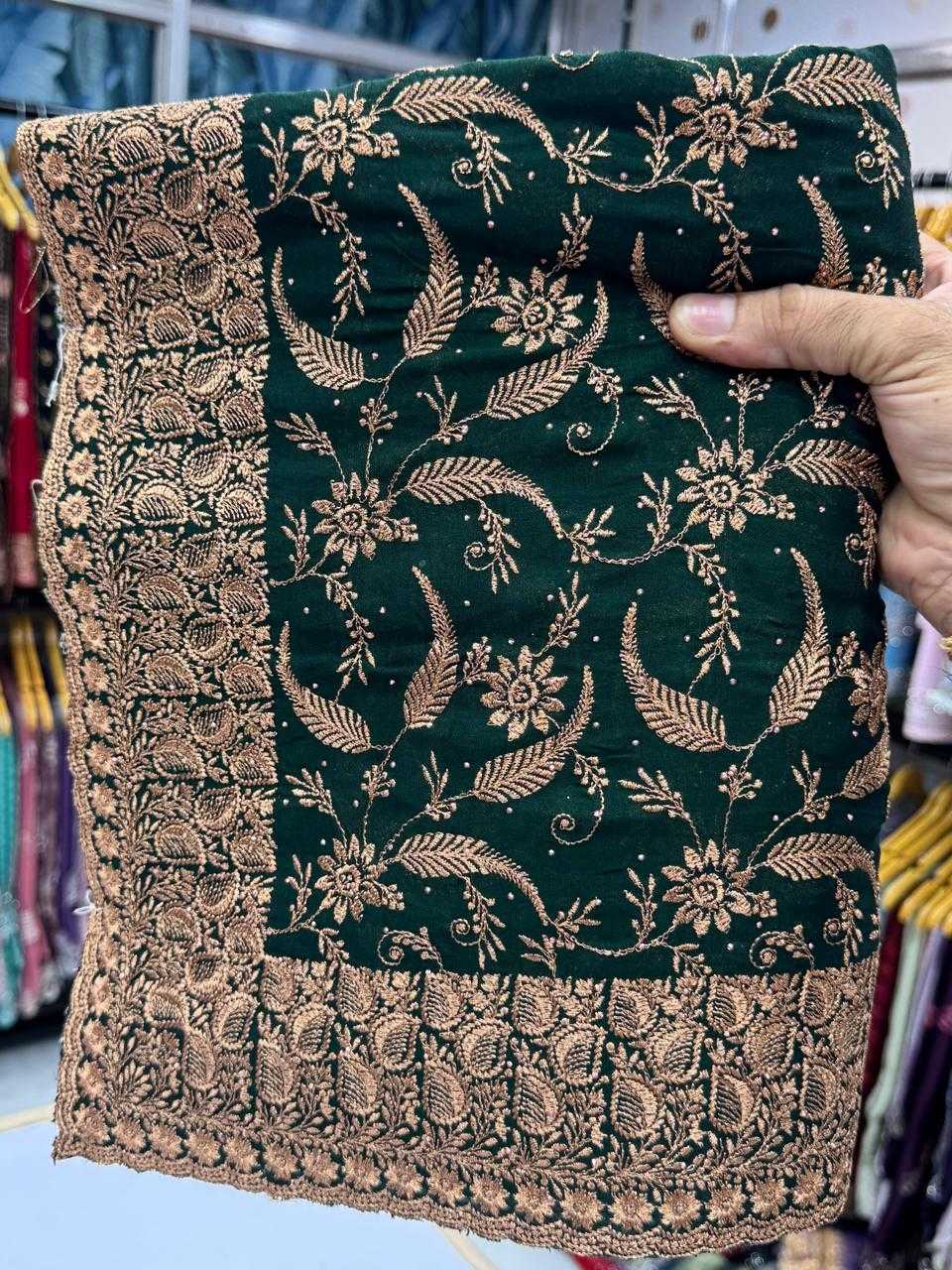 Ynf Vichitra Silk KESH114 5485 Silk Sarees Wedding Collections Festive Collections Wholesale Zari Border Silk Sarees Embroidered Silk Sarees Silk Sarees With Stone Work Manufacturer