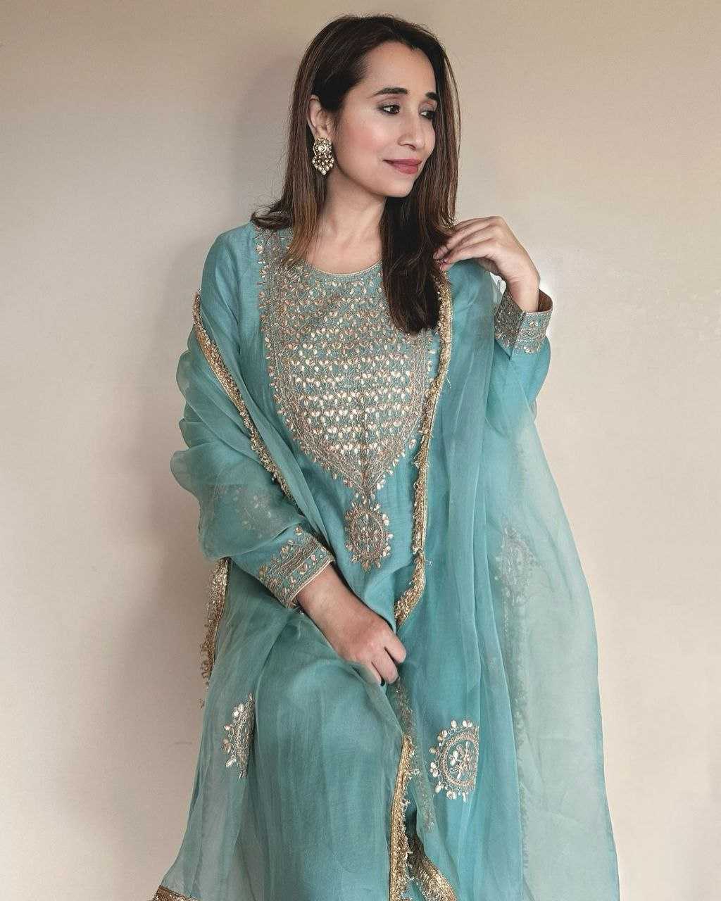 Ynf Vichitra Silk KESH158 10096 Suits & Dresses Wedding Collections Festive Collections Wholesale Embroidery Suits Ladies Silk Suit Designer Suits Manufacturer