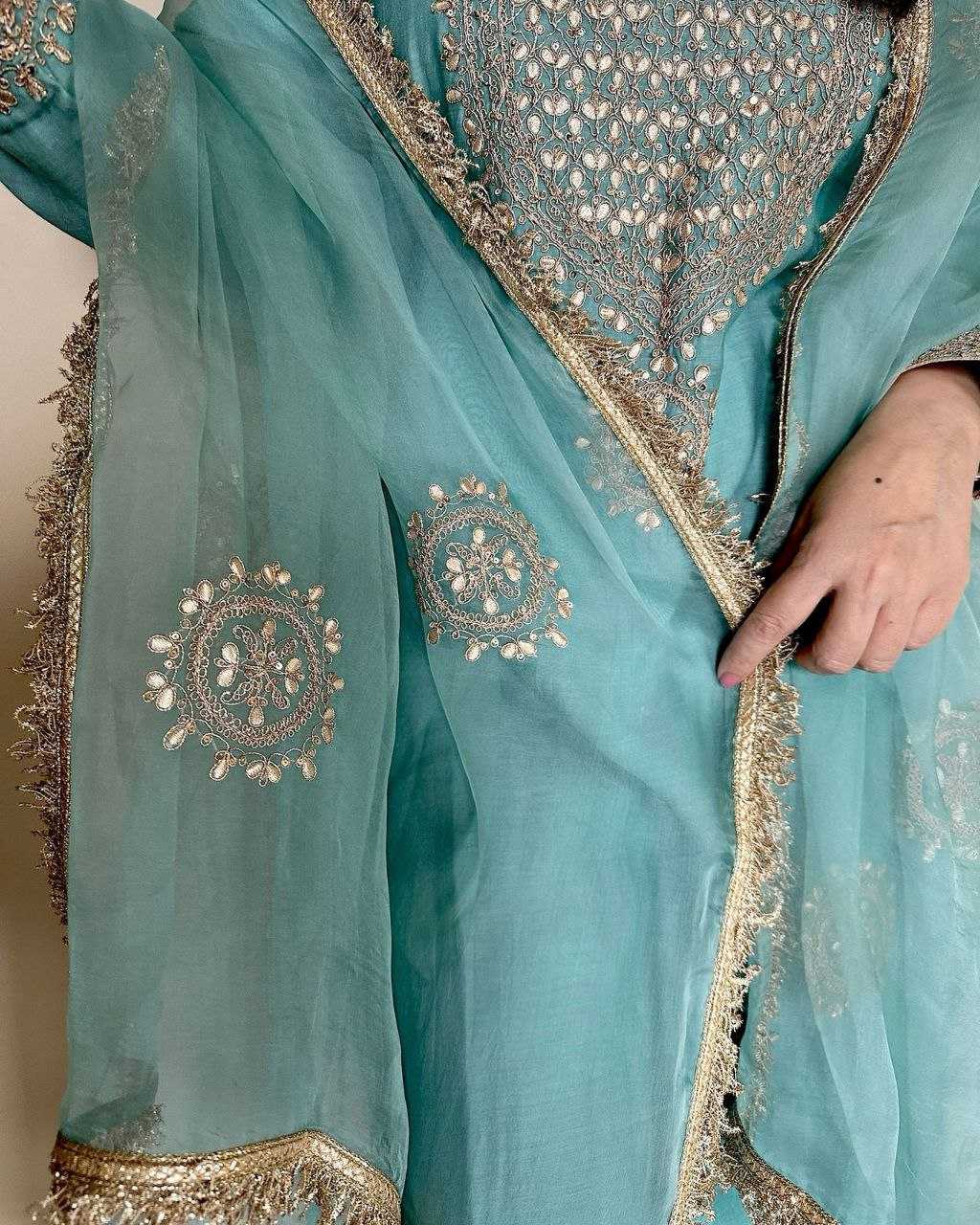 Ynf Vichitra Silk KESH158 10096 Suits & Dresses Wedding Collections Festive Collections Wholesale Embroidery Suits Ladies Silk Suit Designer Suits Manufacturer