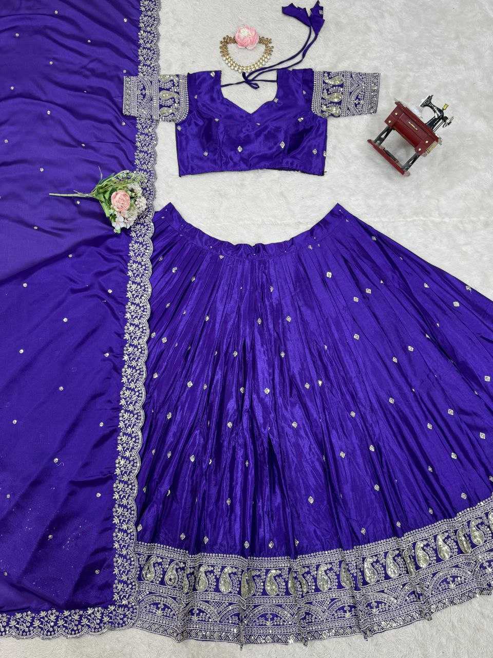 Ynf Vichitra Silk KESH495 vichitra Lehengas Wedding Collections Wholesale Sequins Lehenga Sangeet Outfits Manufacturer