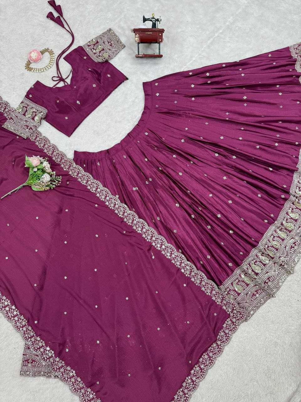 Ynf Vichitra Silk KESH495 vichitra Lehengas Wedding Collections Wholesale Sequins Lehenga Sangeet Outfits Manufacturer