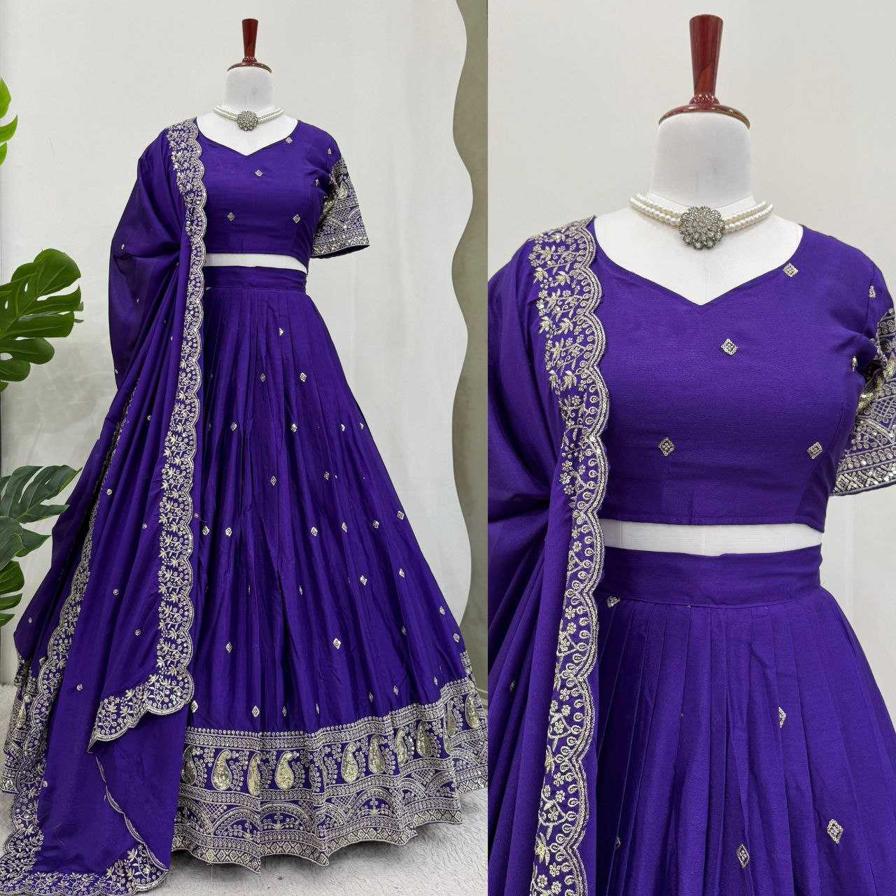Ynf Vichitra Silk KESH495 vichitra Lehengas Wedding Collections Wholesale Sequins Lehenga Sangeet Outfits Manufacturer