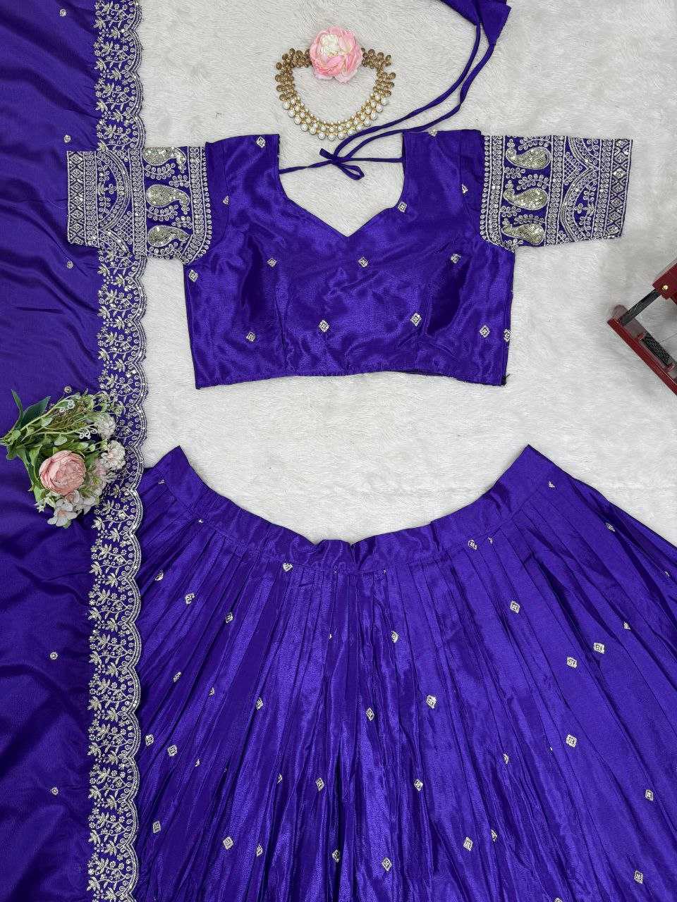 Ynf Vichitra Silk KESH495 vichitra Lehengas Wedding Collections Wholesale Sequins Lehenga Sangeet Outfits Manufacturer