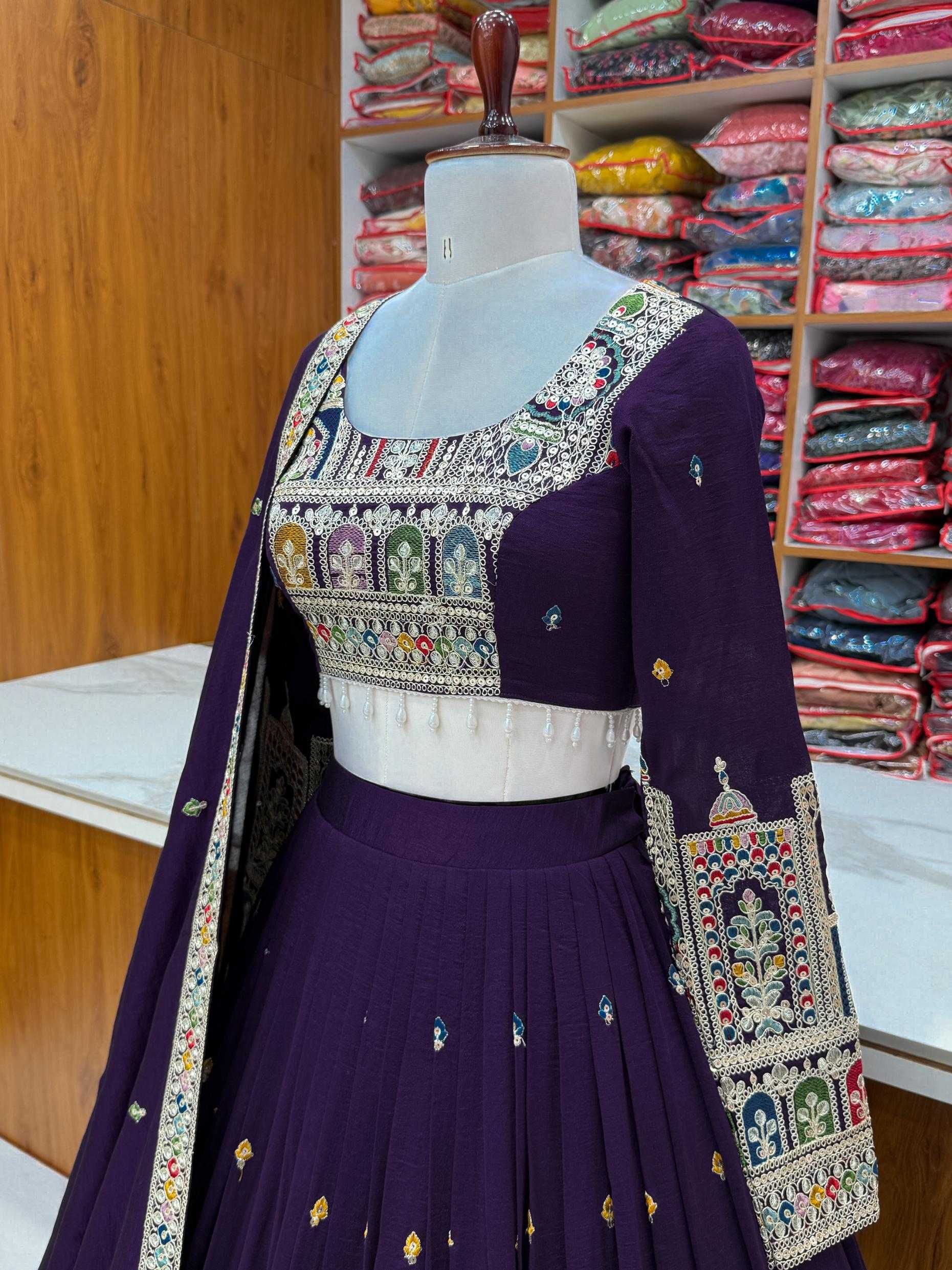Ynf Vichitra Silk KESH504 54 Lehengas Wholesale Designer Lehenga Fancy Lehenga Embroidered Lehenga Manufacturer