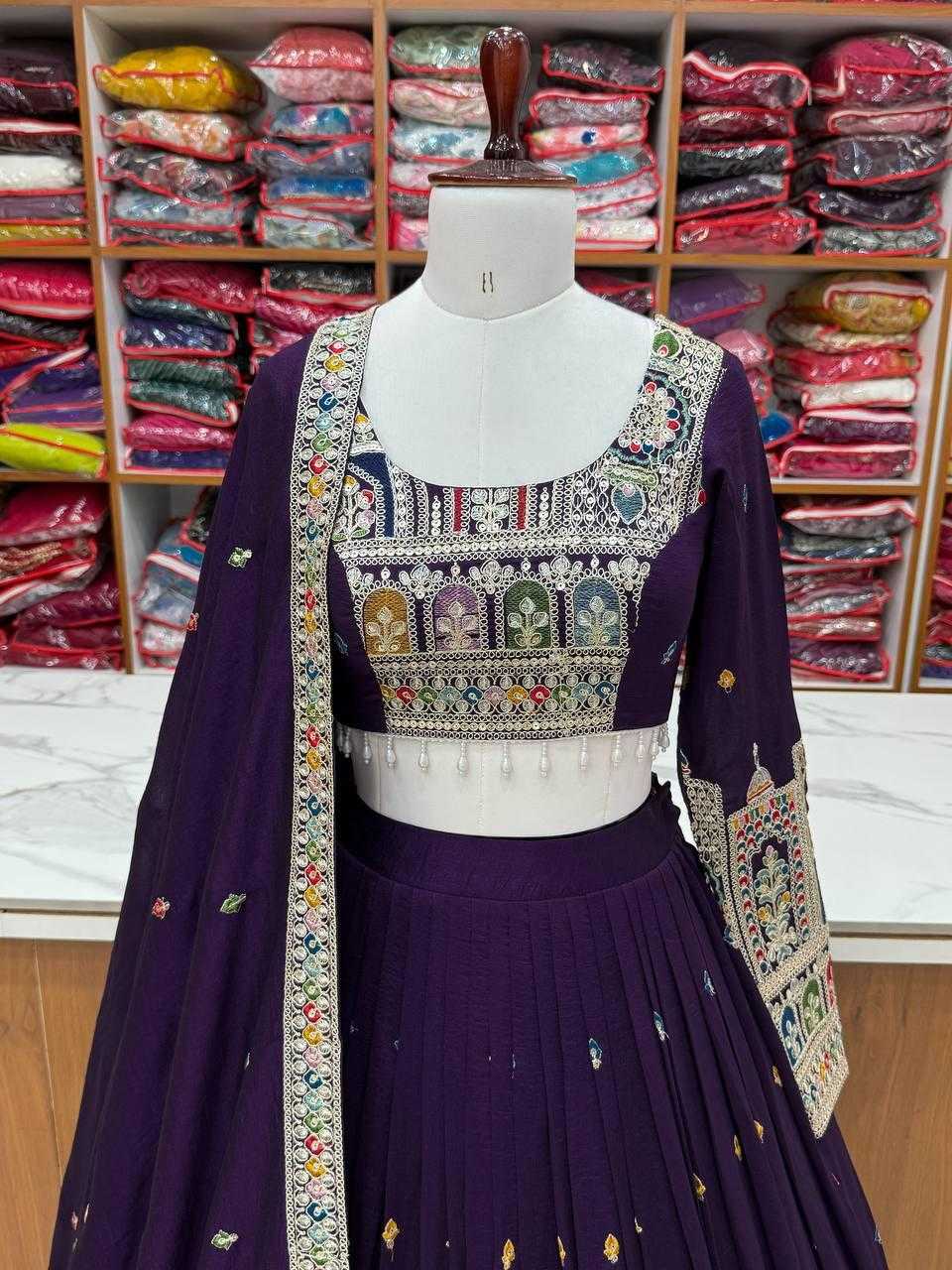 Ynf Vichitra Silk KESH504 54 Lehengas Wholesale Designer Lehenga Fancy Lehenga Embroidered Lehenga Manufacturer