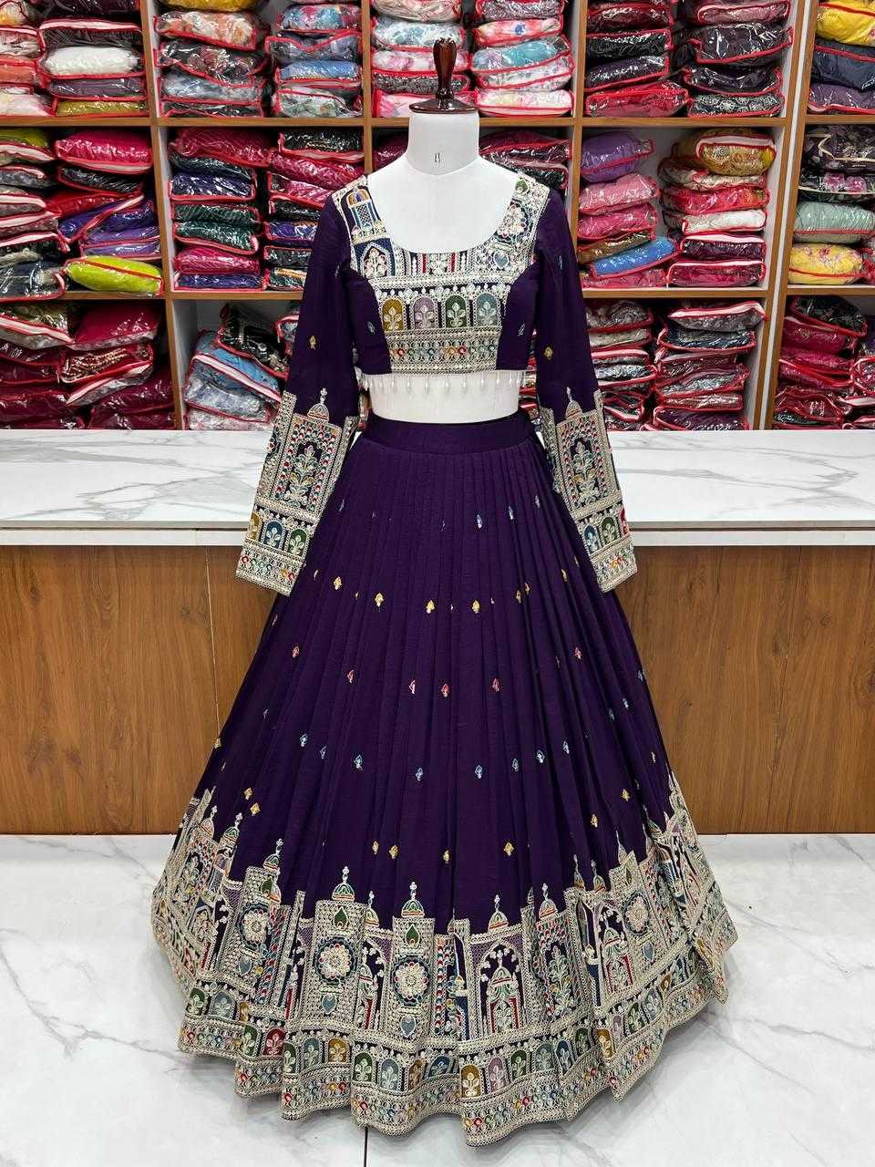 Ynf Vichitra Silk KESH504 54 Lehengas Wholesale Designer Lehenga Fancy Lehenga Embroidered Lehenga Manufacturer