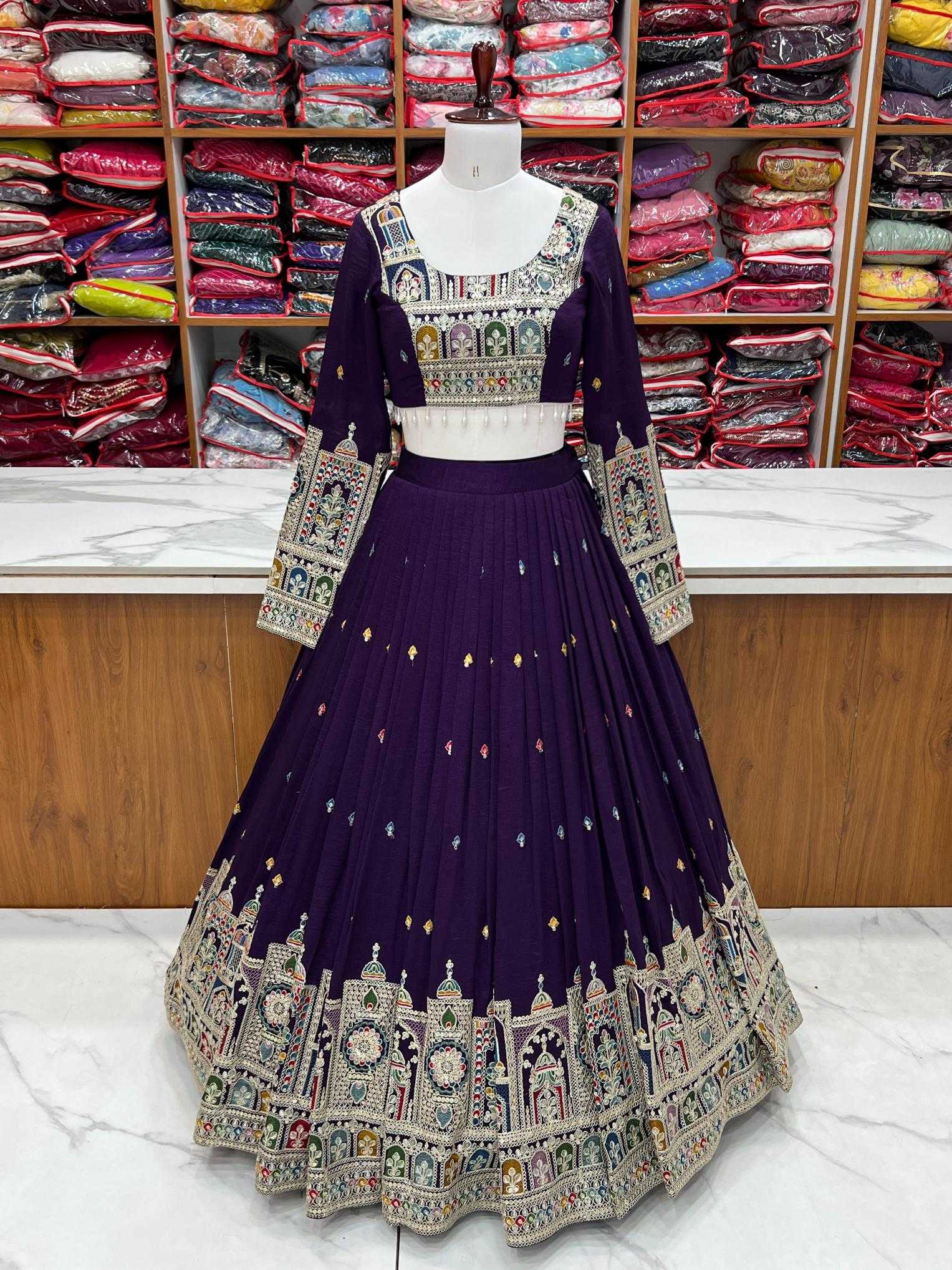 Ynf Vichitra Silk KESH504 54 Lehengas Wholesale Designer Lehenga Fancy Lehenga Embroidered Lehenga Manufacturer