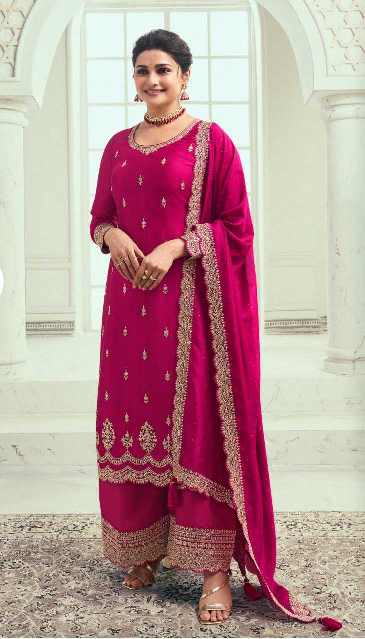 Ynf Vichitra Silk KESH504 66931 Suits & Dresses Wedding Collections Festive Collections Wholesale Ladies Silk Suit Semi Stitched Suits Embroidered Suits Manufacturer