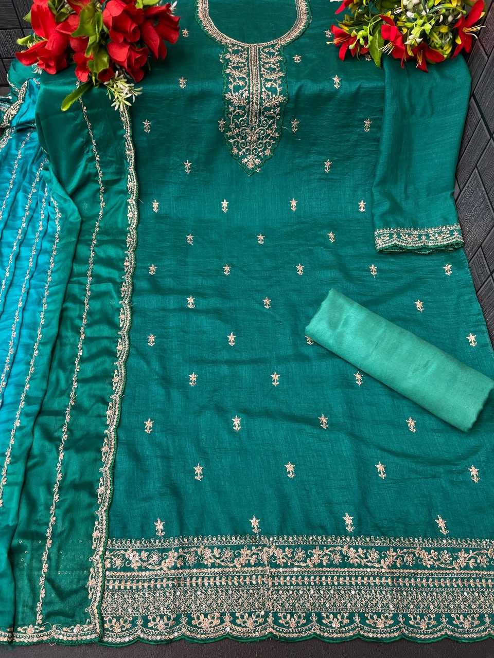 Ynf Vichitra Silk KESH504 69451 Suits & Dresses Wholesale Ladies Suits Palazzo Suit Party wear suits Manufacturer