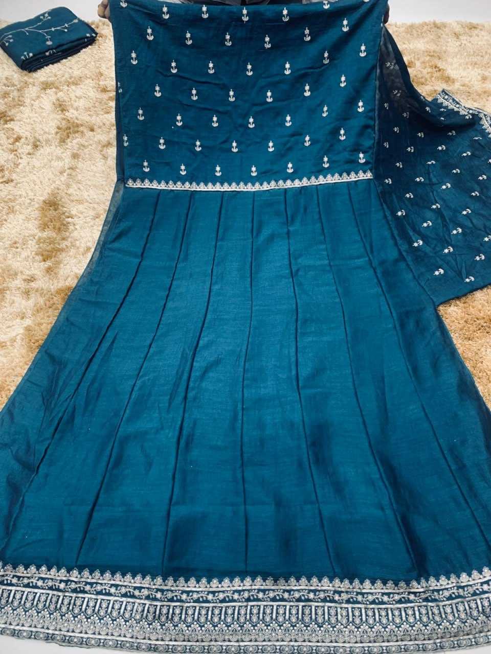 Ynf Vichitra Silk KESH504 9943 Gowns Wholesale Fancy Gowns Embroidery Gowns Anarkali Gown Long Gowns Manufacturer