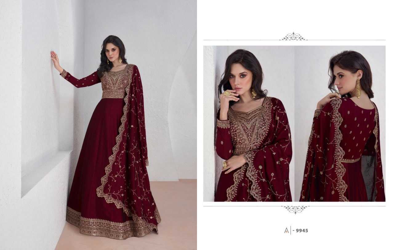 Ynf Vichitra Silk KESH504 9943 Gowns Wholesale Fancy Gowns Embroidery Gowns Anarkali Gown Long Gowns Manufacturer