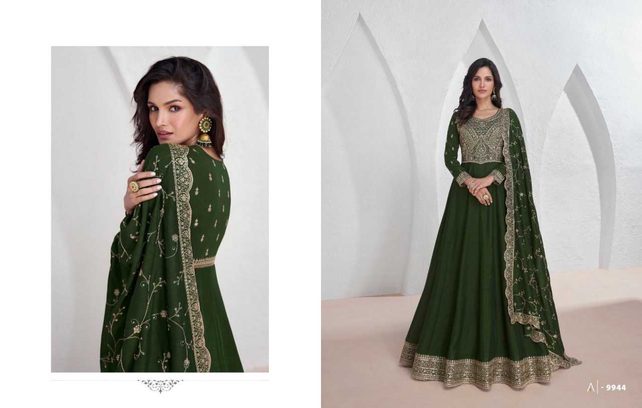 Ynf Vichitra Silk KESH504 9943 Gowns Wholesale Fancy Gowns Embroidery Gowns Anarkali Gown Long Gowns Manufacturer