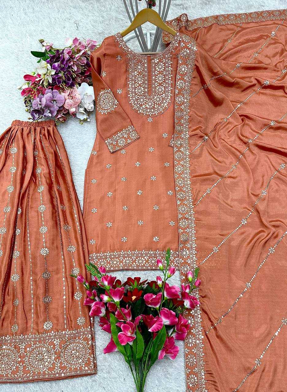 Ynf Vichitra Silk KESH506 1161 Suits & Dresses Wedding Collections Festive Collections Wholesale Sharara Salwar Suits Embroidery Suits Ladies Silk Suit Manufacturer