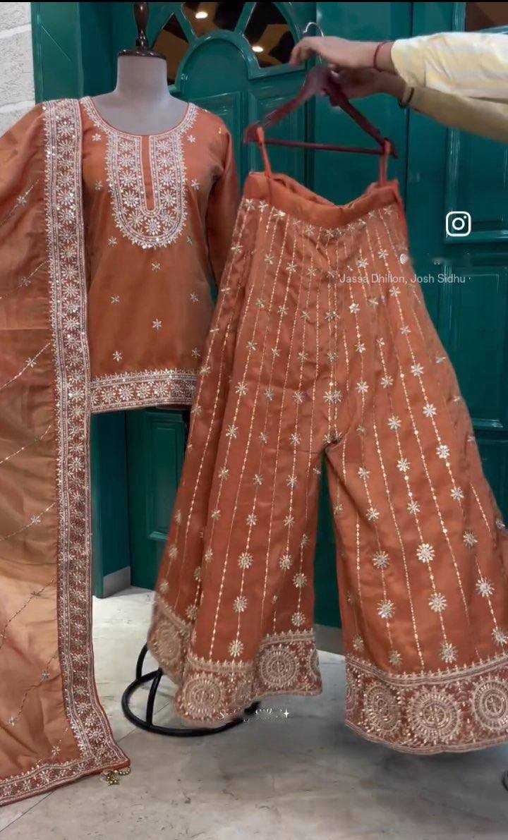Ynf Vichitra Silk KESH506 1161 Suits & Dresses Wedding Collections Festive Collections Wholesale Sharara Salwar Suits Embroidery Suits Ladies Silk Suit Manufacturer