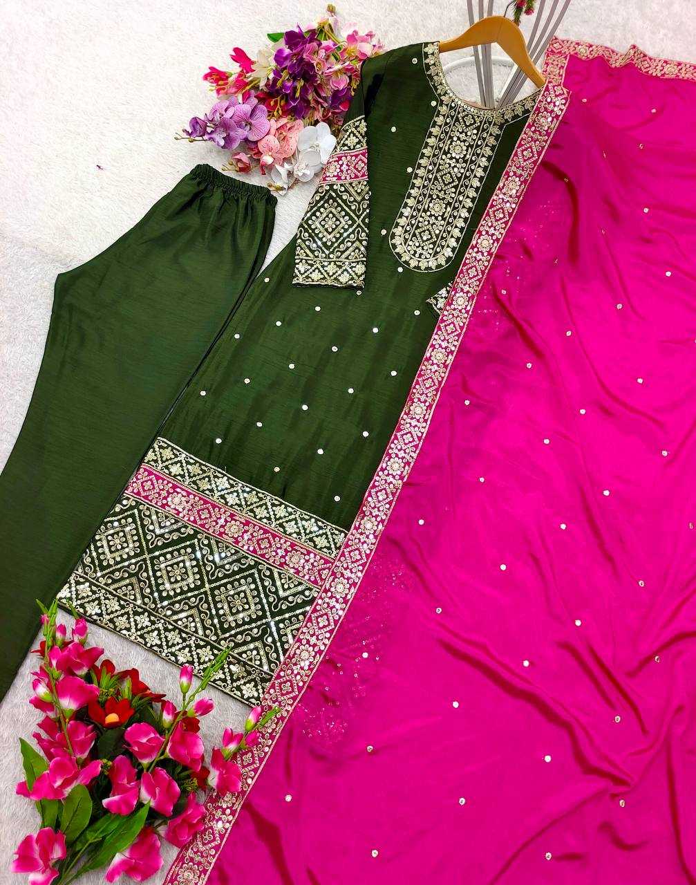 Ynf Vichitra Silk KESH506 1162 Suits & Dresses Wedding Collections Festive Collections Wholesale Embroidery Suits Ladies Silk Suit Wedding Outfits Manufacturer